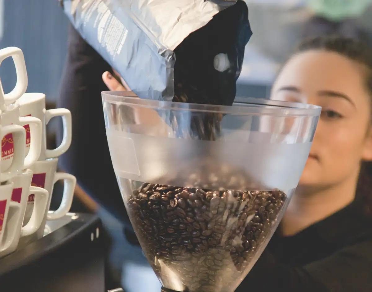 Filling Coffee Grinder